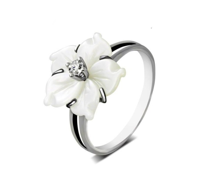  Edited flower silver ring 